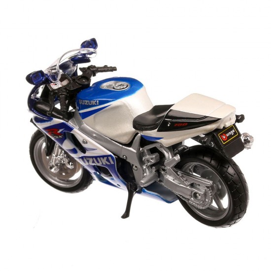 Machetă moto Bburago [1:18] - Suzuki GSX-R750 - Blue/White